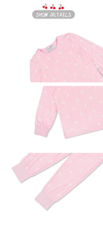 Load image into Gallery viewer, Toddler Girl&#39;s Bamboo Pajamas with Cherry Print
