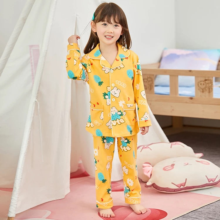 Toddler Girls' Cotton Knit Classic Pajamas