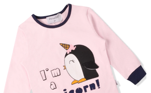Toddler Girls' Cotton Jersey Pajamas - Penguin Graphic