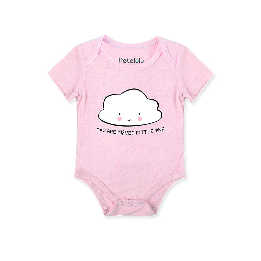 Baby's Happy Cloud Graphic Bamboo Bodysuit
