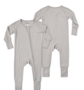 Baby's Bamboo Long Sleeves Jumpsuit With Two-ways Zipper