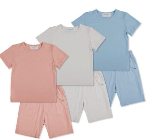 Kids' Short Sleeves Bamboo Pajamas Set