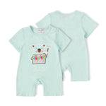 Load image into Gallery viewer, Baby Bear Bodysuit with Cute Embroidery Applique
