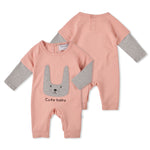 Load image into Gallery viewer, Stylish Baby&#39;s Cotton Romper With Bunny Applique
