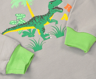Toddler Boys' Cotton Jersey Pajamas - Dinosaur graphic