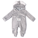 Load image into Gallery viewer, Elephant Cosplay fleece romper for babies
