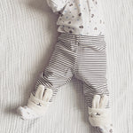 Load image into Gallery viewer, Toddler&#39;s Cozy Fleece Lined Leggings With Bunny Applique
