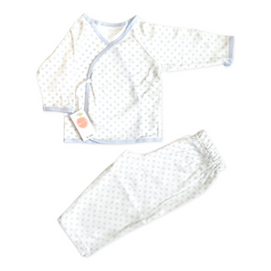 'My first PJ' Baby's Kimono Pajamas Set
