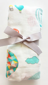Baby's Organic Bamboo & Cotton Muslin Swaddle Blanket