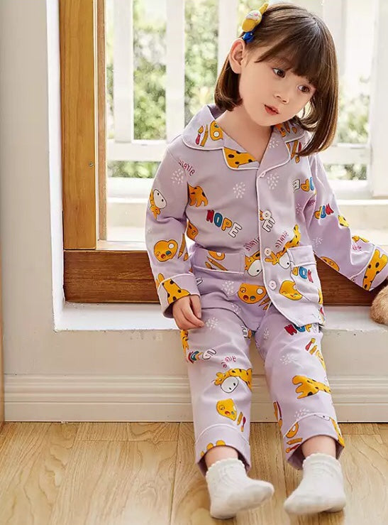 Toddler Girls' Cotton Knit Classic Pajamas
