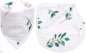 Baby's Organic Bamboo & Cotton Muslin Swaddle Blanket Set