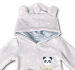 Load image into Gallery viewer, Baby Panda Cosplay Fleece Romper For Babies
