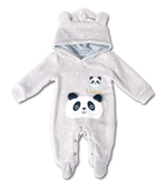 Load image into Gallery viewer, Panda Cosplay Fleece Romper For Babies 
