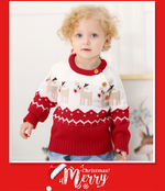 Load image into Gallery viewer, Cute Christmas Rudolph Knit Sweater For Babies
