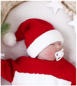 Santa Clause Knit Cap for Babies