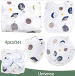Load image into Gallery viewer, Baby&#39;s Organic Bamboo &amp; Cotton Muslin Swaddle Blanket Set
