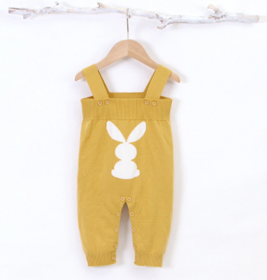 Baby bunny cotton overall