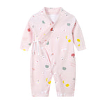 Load image into Gallery viewer, Baby&#39;s Cotton Kimono Rompers
