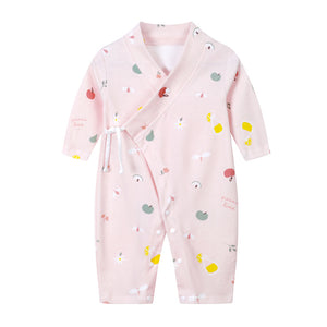 Baby's Cotton Kimono Rompers