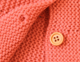 Baby girl's warm knit cardigan