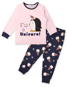 Toddler Girls' Stretchy Cotton Spandex Pajamas