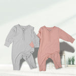 Load image into Gallery viewer, Baby&#39;s Soft V-neck Organic Bamboo Romper
